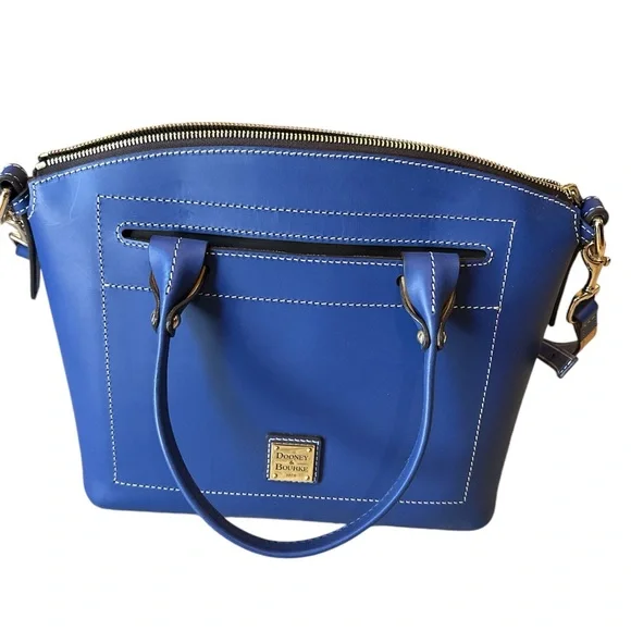 ❤️LIKE NEW DOONEY & BOURKE SATCHEL. COBALT BLUE - Picture 1 of 9